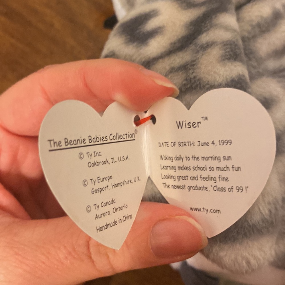 💜5/$16 💜 Rare NWT 1999 Wiser Beanie Baby! - Picture 6 of 8